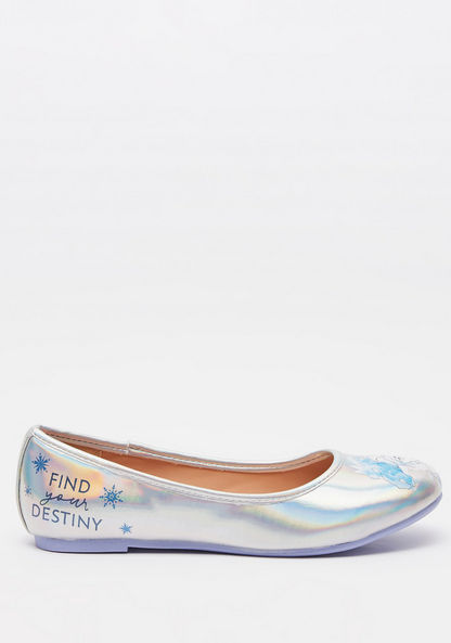 Disney Frozen II Print Round Toe Ballerina Shoes-Girl%27s Ballerinas-image-0