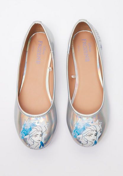 Disney Frozen II Print Round Toe Ballerina Shoes-Girl%27s Ballerinas-image-4