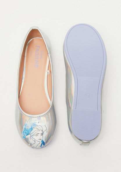Disney Frozen II Print Round Toe Ballerina Shoes-Girl%27s Ballerinas-image-5