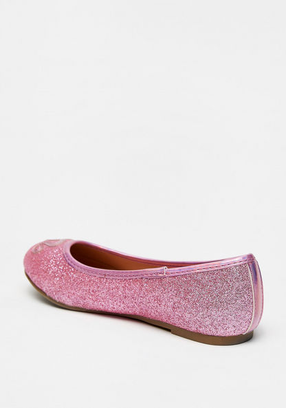 Barbie Embellished Slip-On Round Toe Ballerina Shoes-Girl%27s Ballerinas-image-2