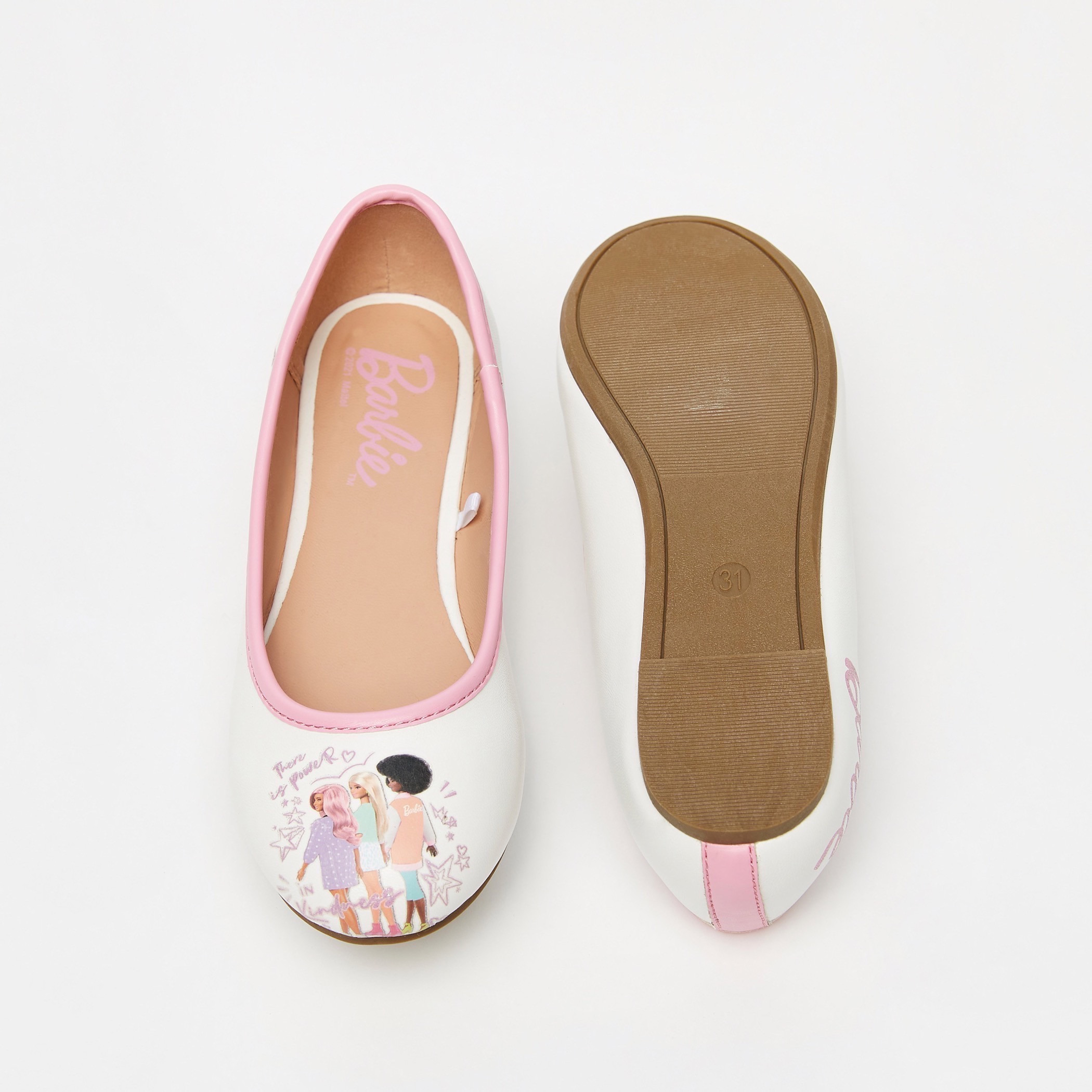 حذاء باليرينا سهل الارتداء بطبعات من باربي-girls-shoes-ballerinas-image-5