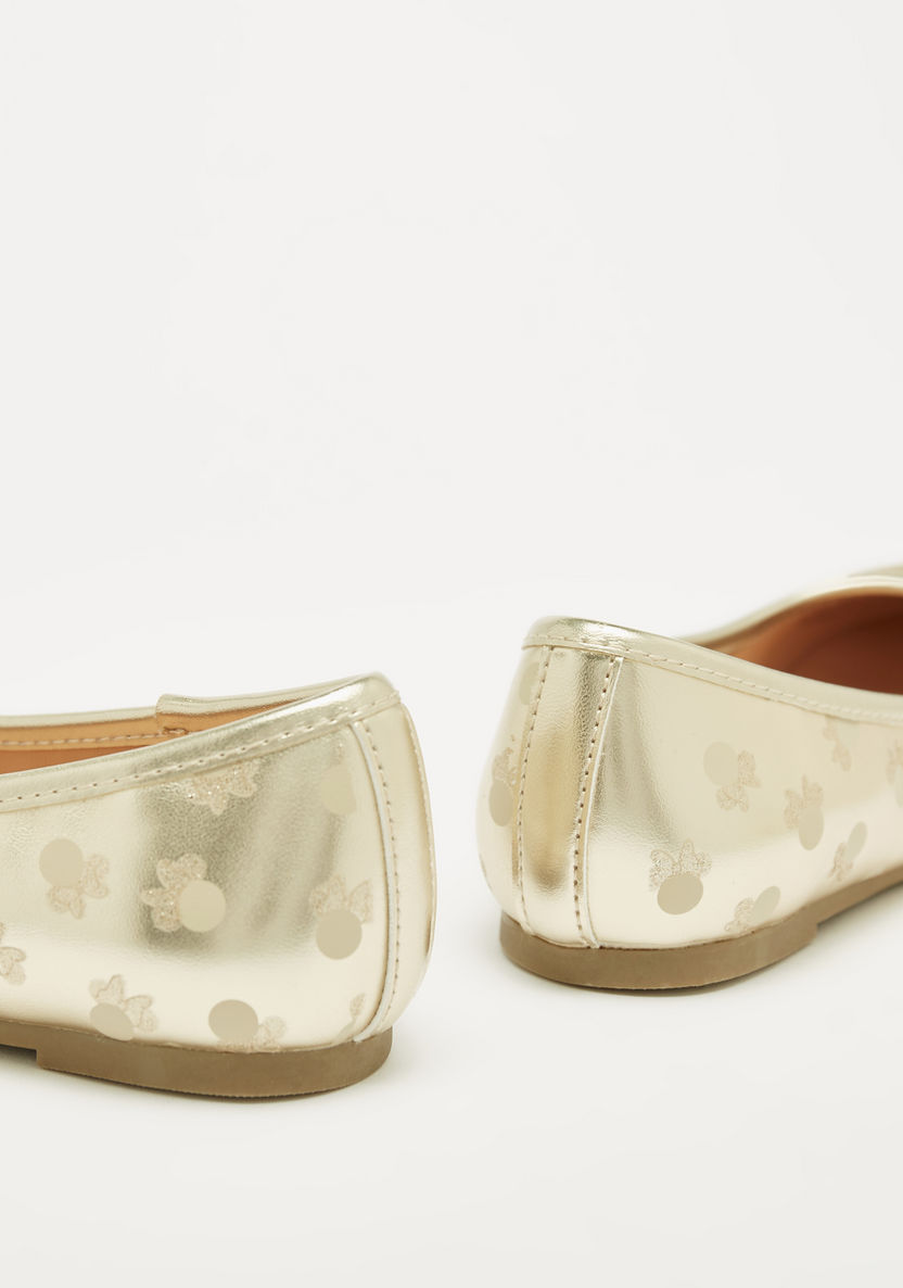 Disney Minnie Mouse Embellished Slip-On Ballerina Shoes-Girl%27s Ballerinas-image-3