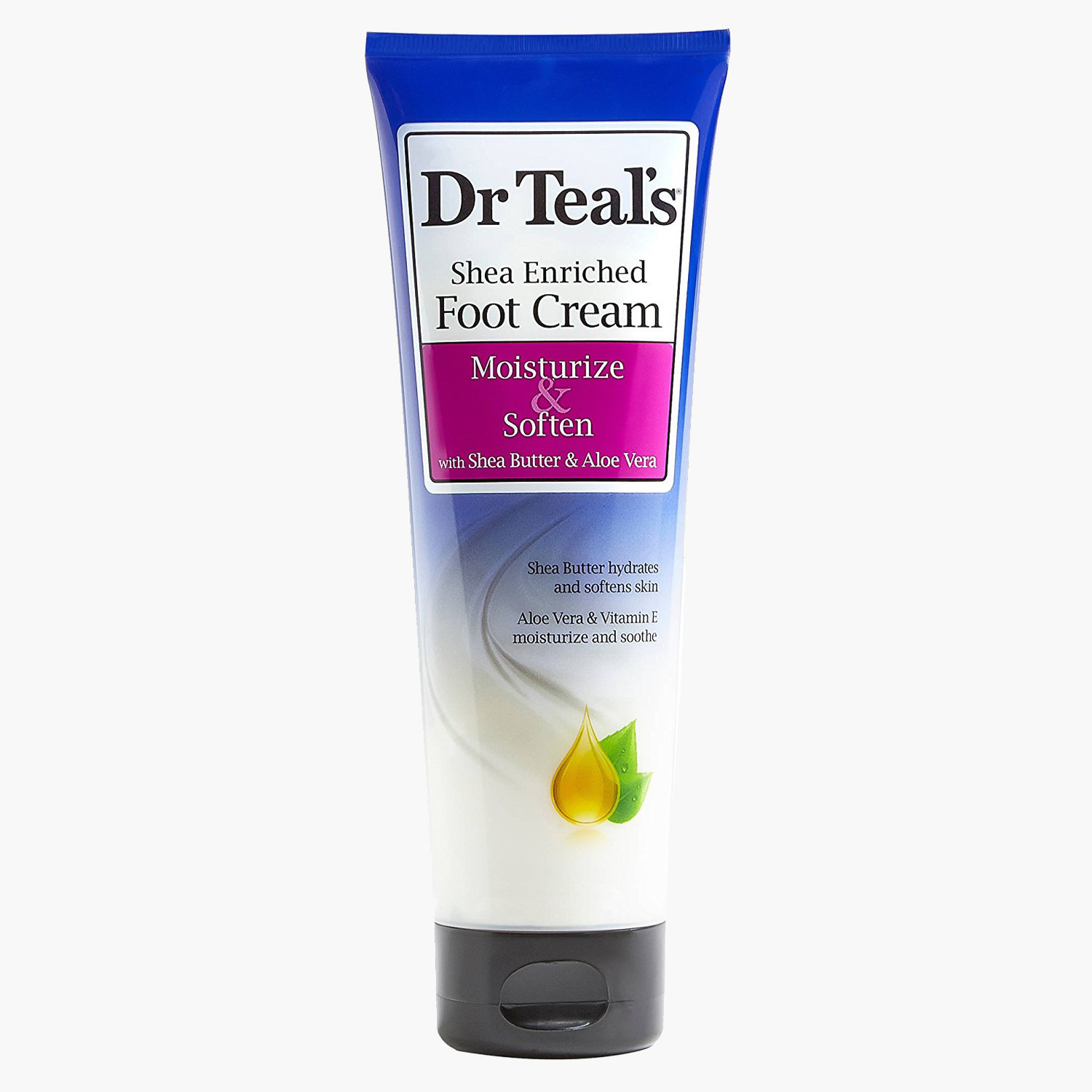 Dr Teal's Shea Butter & Aloe Vera Epsom Salt Foot Cream - 227 g-beautyandpersonalcare-skin-moisturisers-lotions-image-1