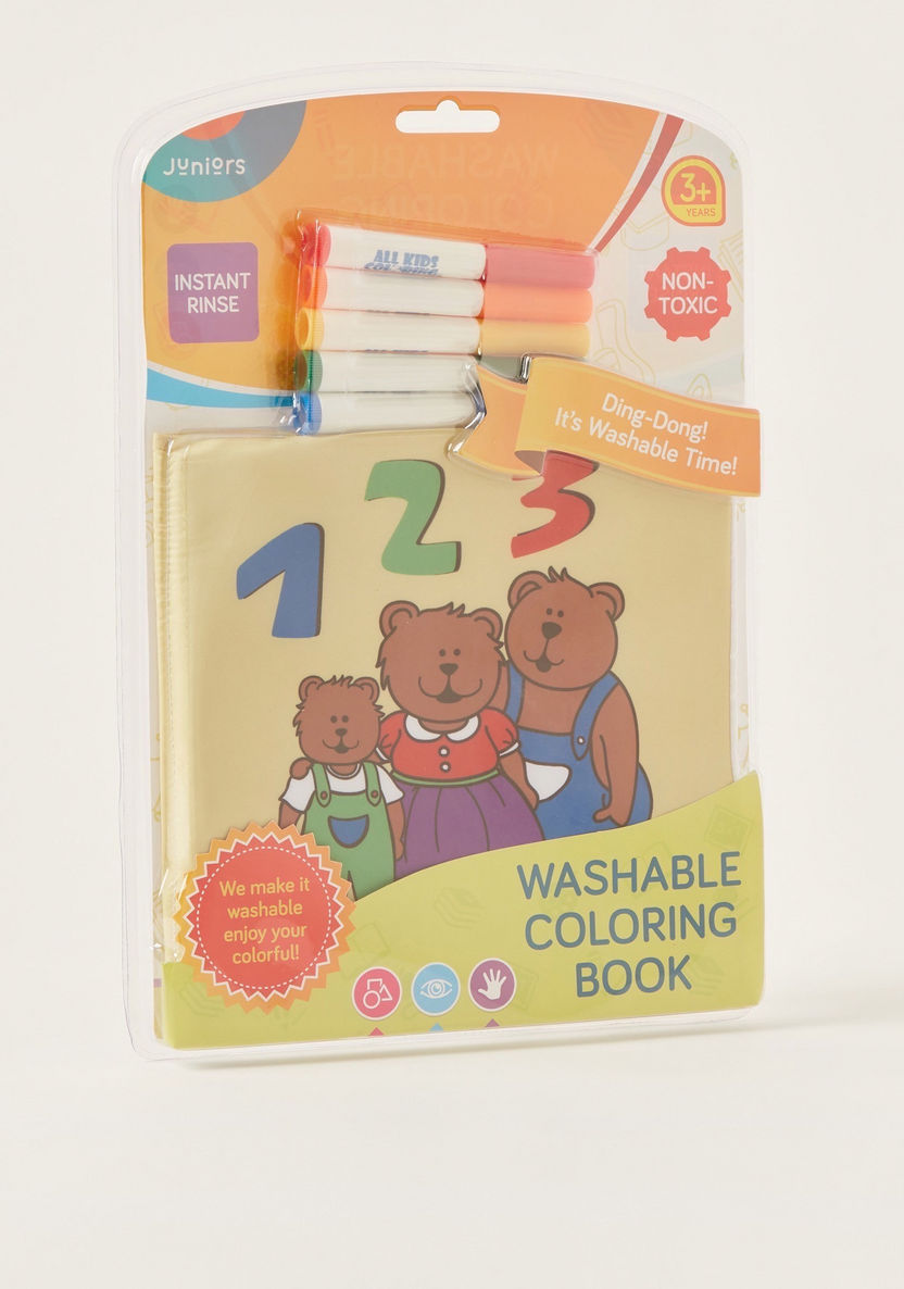 Juniors 123 Washable Colouring Book and Markers Set-Gifts-image-3