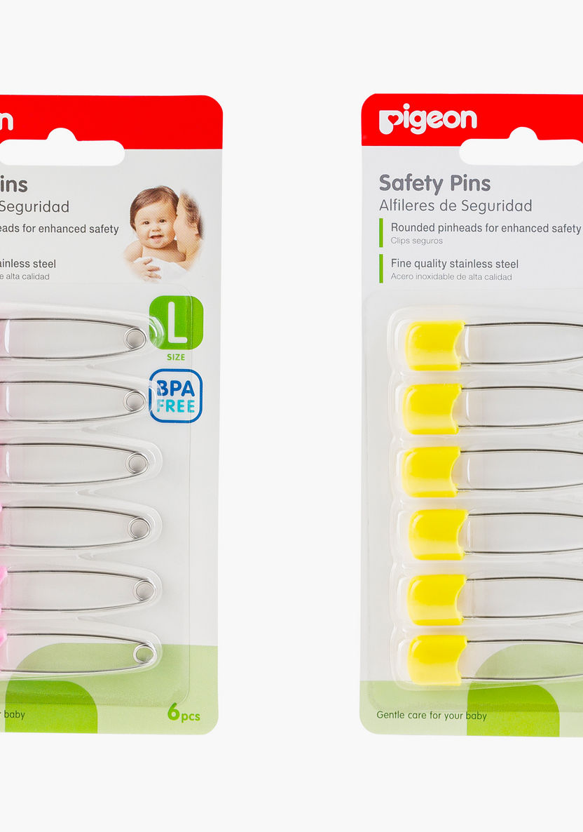 Pigeon Large Safety Pins – Pack of 6-Diaper Accessories-image-0