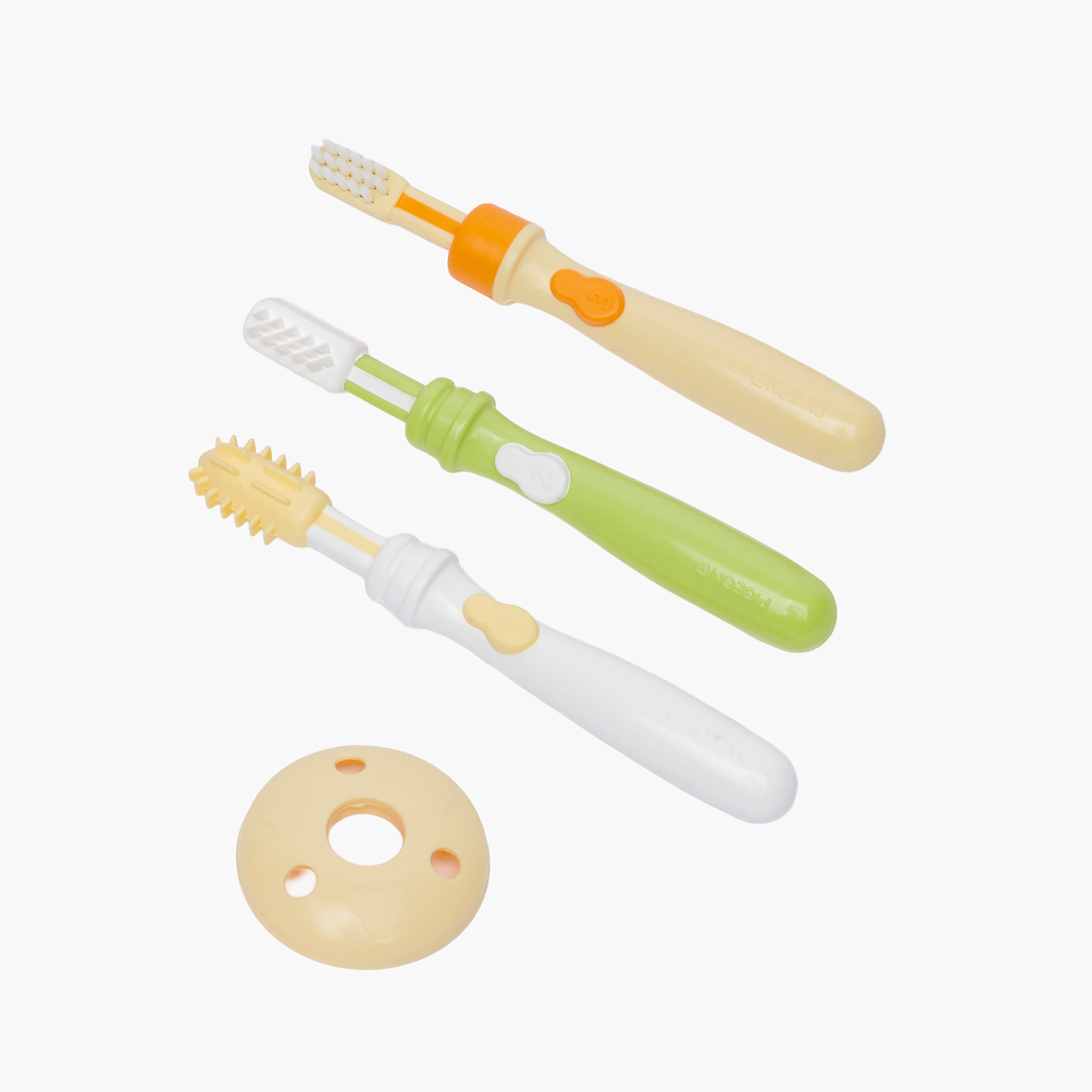 طقم فرشاة أسنان للتدريب من بيجون - أربع قطع.-baby-bathandcare-oralcare-image-1