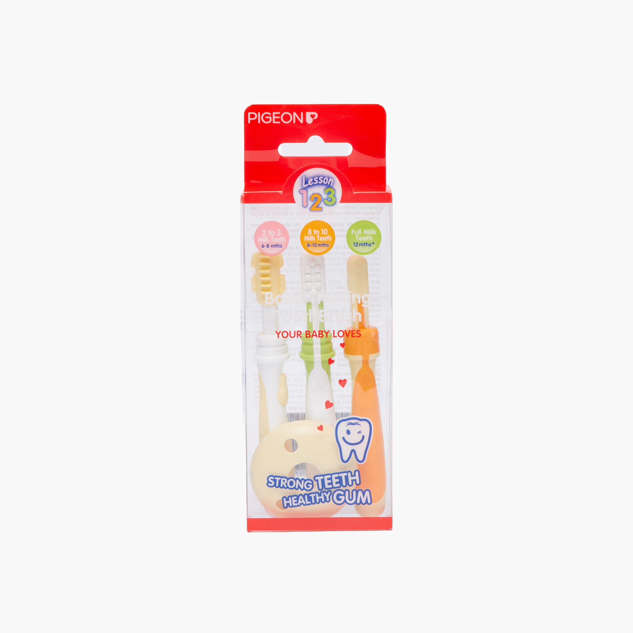 Pigeon Training 4-Piece Toothbrush Set-baby-bathandcare-oralcare-image-5