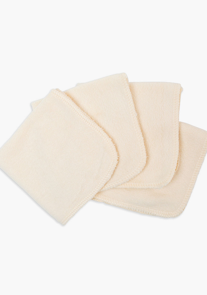 Lulujo Textured Face Cloth - Set of 4-Towels and Flannels-image-1