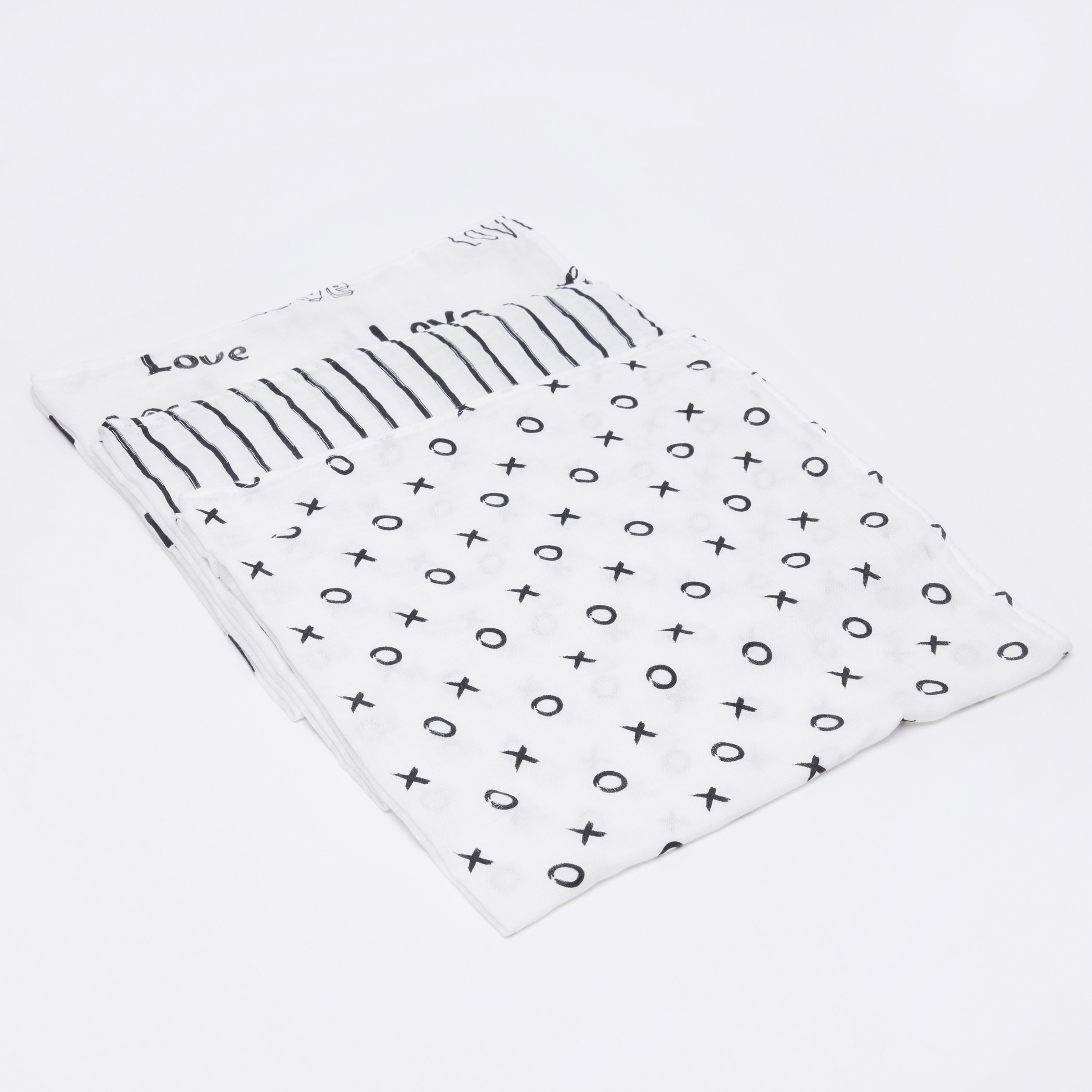قطعة تقميط بالوان متنوعة من لولوجو - مجموعة من 3 قطع-baby-nursery-blanketsandswaddles-receivingblankets-image-3