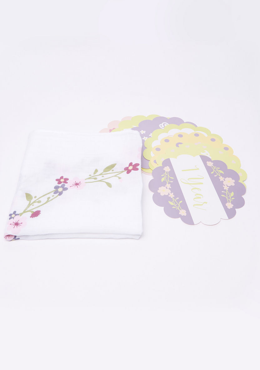 lulujo Printed 8-Piece Blanket and Card Set-Blankets and Throws-image-0