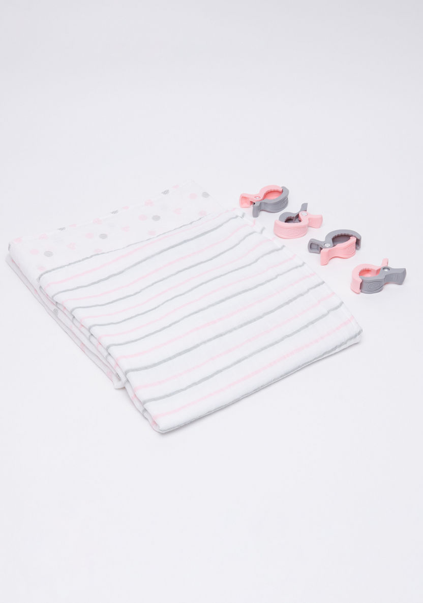 lulujo Printed Swaddle and Clips 6-Piece Set-Swaddles and Sleeping Bags-image-0