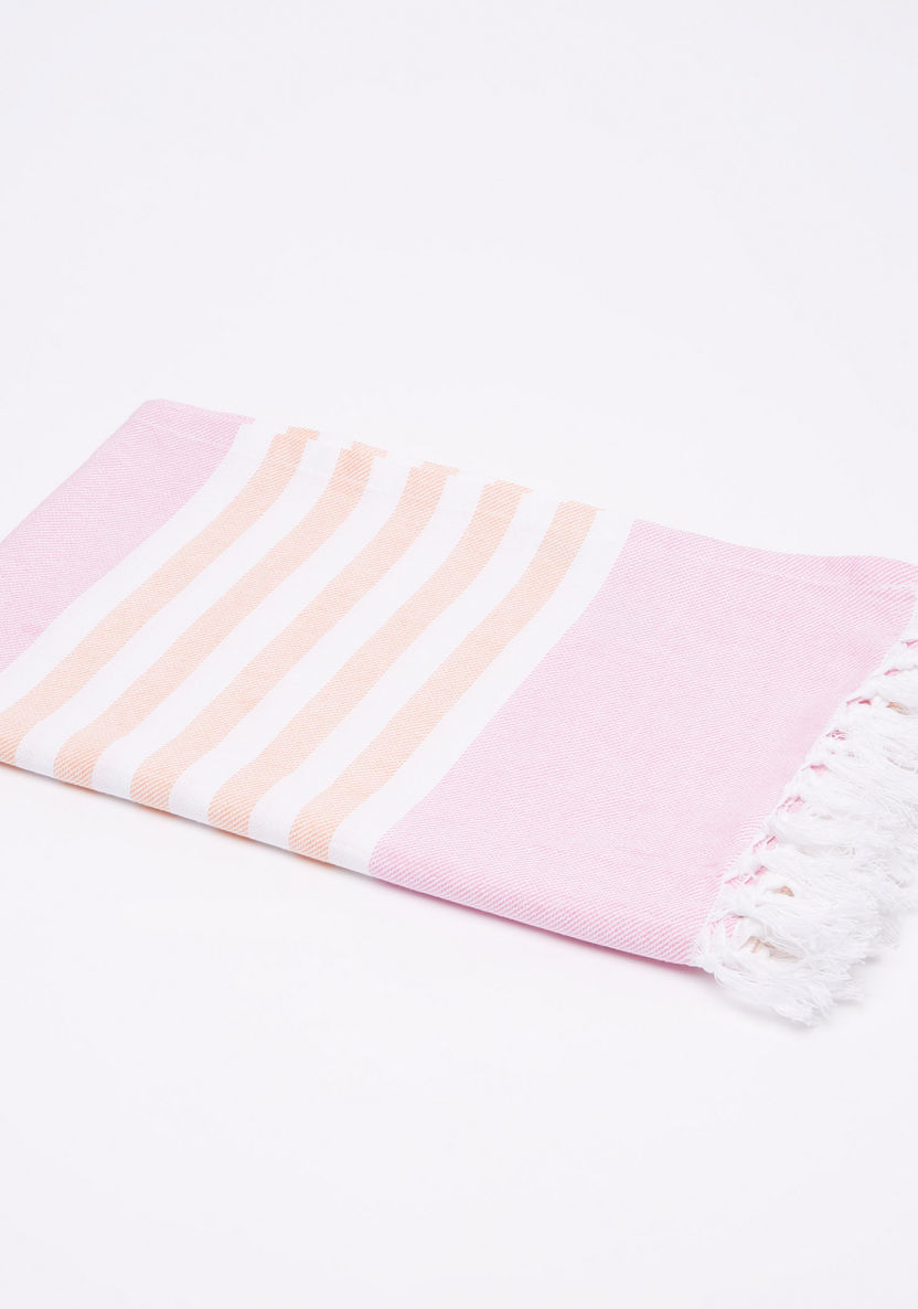 lulujo Striped Towel with Tassels-Towels and Flannels-image-0