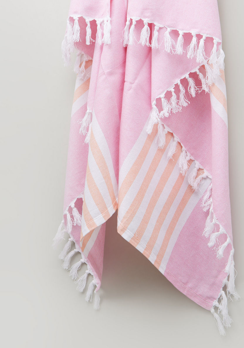 lulujo Striped Towel with Tassels-Towels and Flannels-image-3