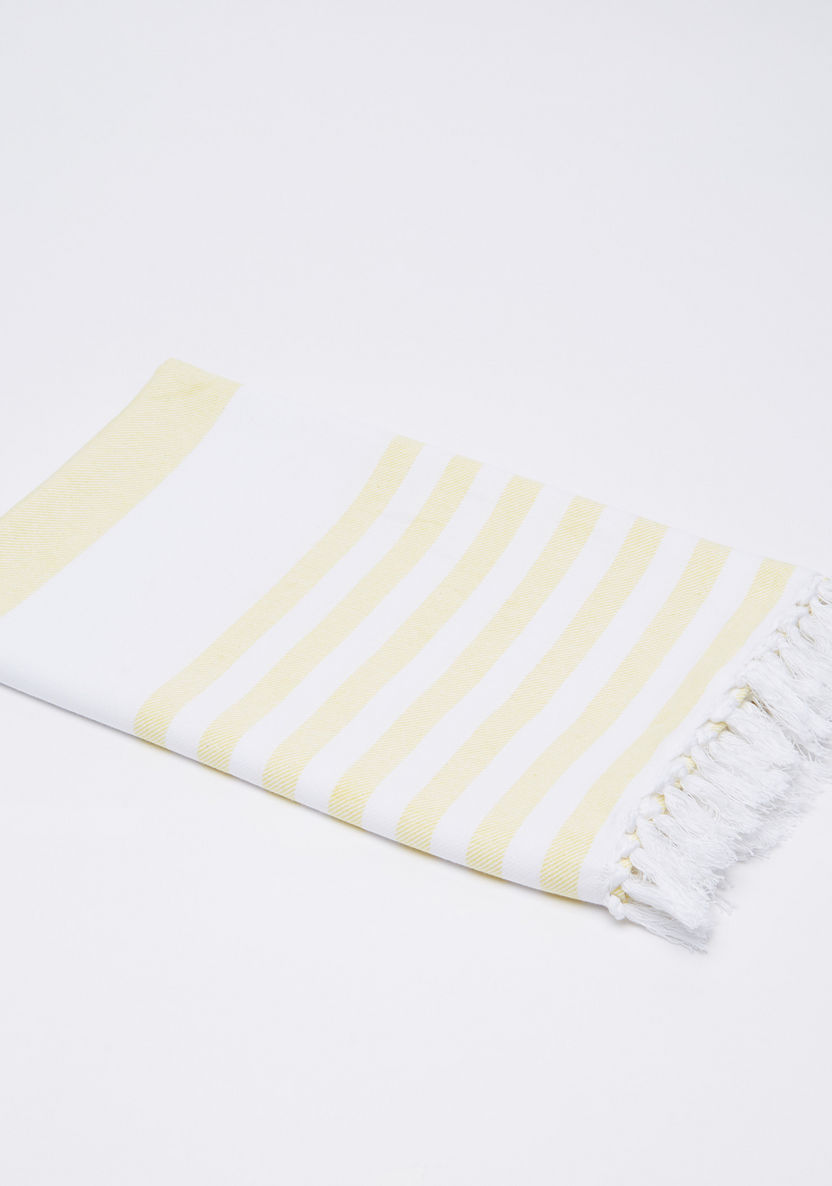 Lulujo Striped Towel with Tassels-Towels and Flannels-image-0