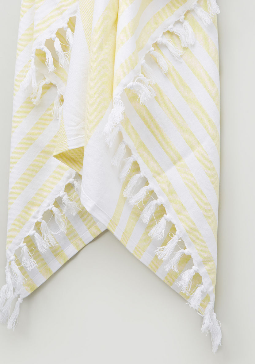 Lulujo Striped Towel with Tassels-Towels and Flannels-image-3