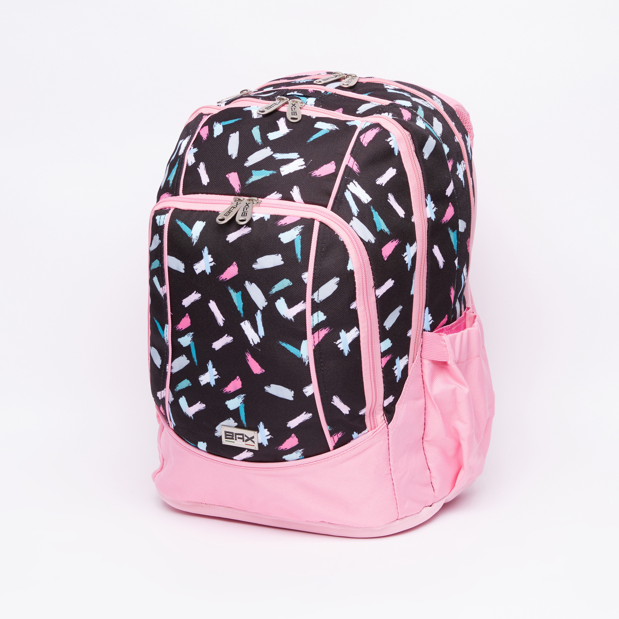 Printed Backpack with Zip Closure-school-bagsandbackpacks-backpacks-image-1