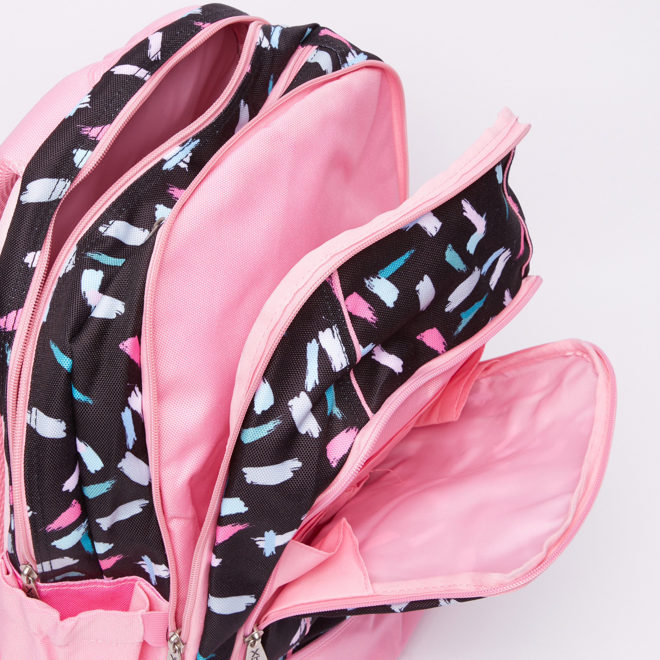 Printed Backpack with Zip Closure-school-bagsandbackpacks-backpacks-image-4