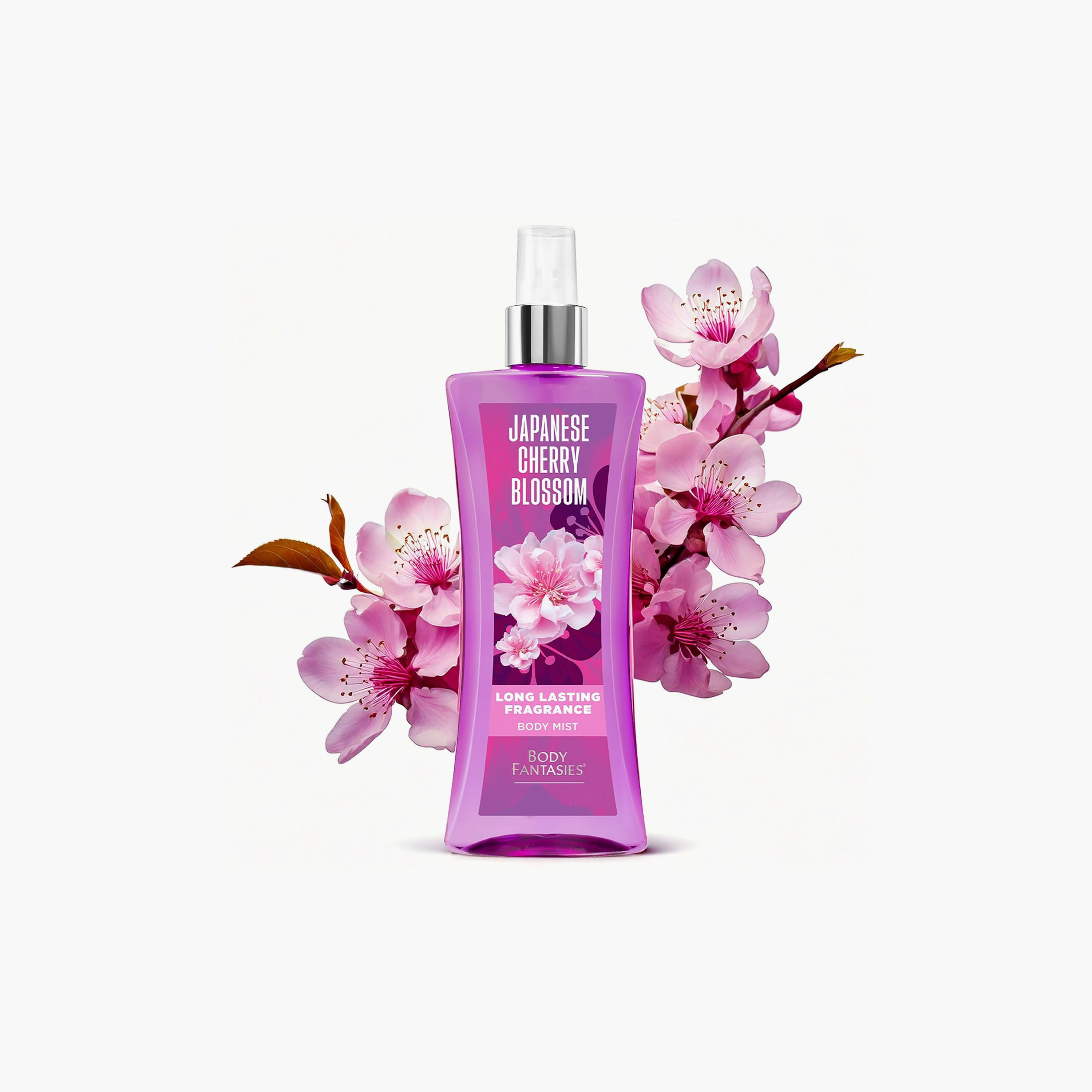 معطرات الجسم برائحة زهر الكرز الياباني المميزة من بودي فانتاسيز للنساء، 236 مل-beautyandpersonalcare-fragrance-women-image-2