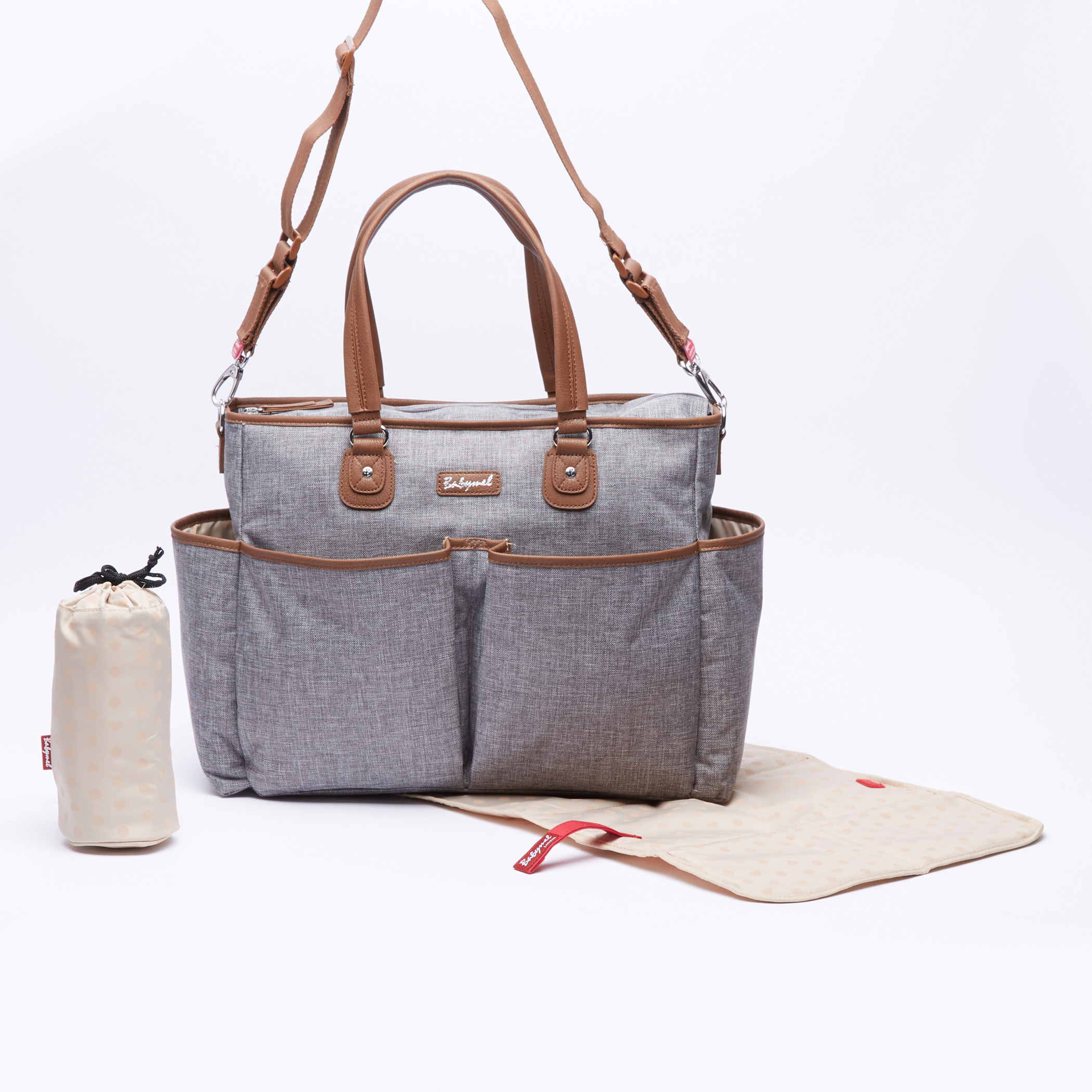Babymel Bella Nursery Bag with Twin Handles and Zip Closure-baby-gear-diaperbags-image-1