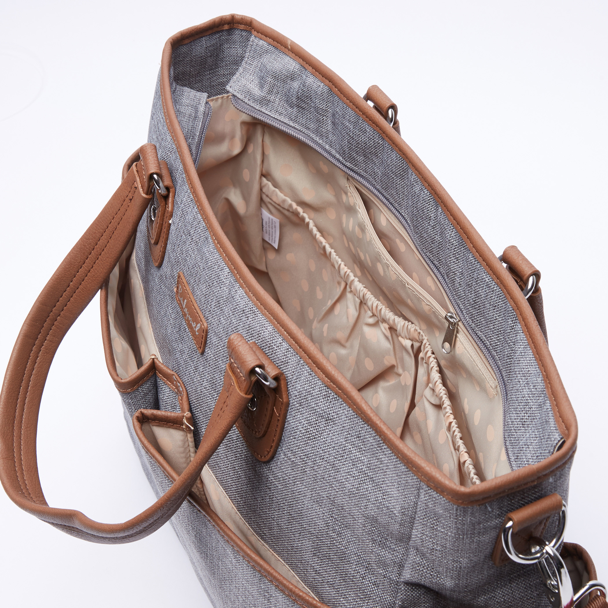 Babymel Bella Nursery Bag with Twin Handles and Zip Closure-baby-gear-diaperbags-image-3