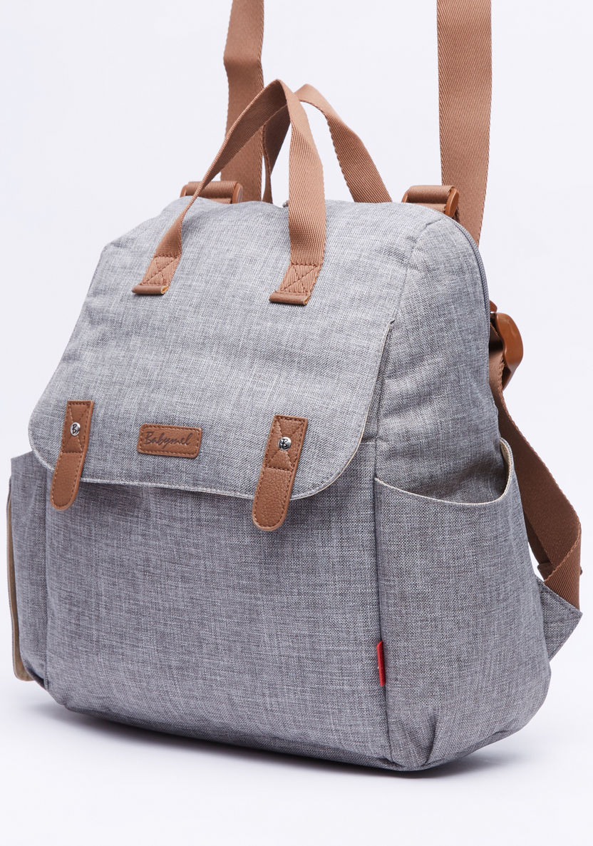 Babymel Diaper Backpack with Flap and Adjuatable Shoulder Straps-Diaper Bags-image-5