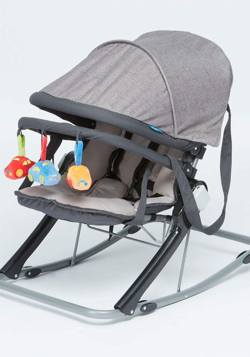 Juniors Volcano Baby Rocker with Toy Bar-Infant Activity-image-0