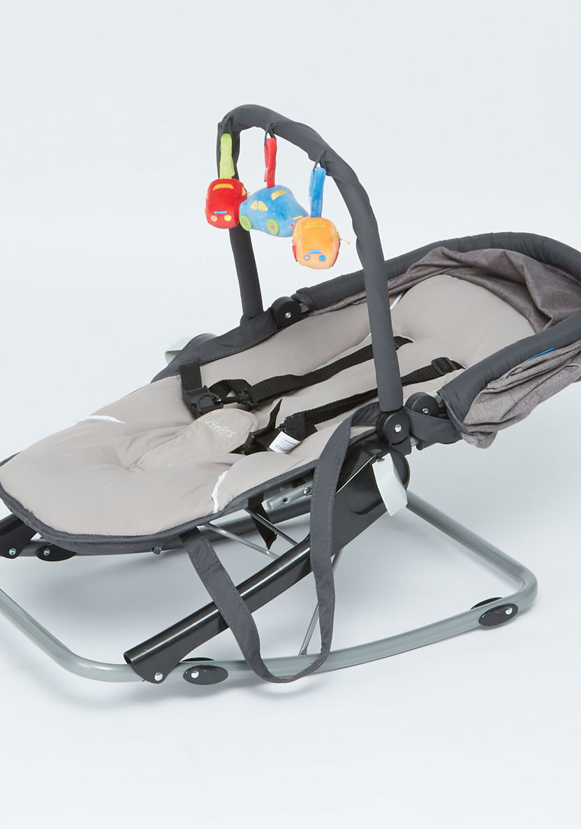 Juniors Volcano Baby Rocker with Toy Bar-Infant Activity-image-3
