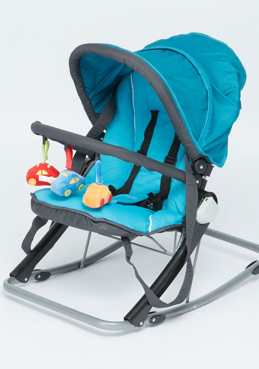 Juniors Volcano Baby Rocker with Toy Bar-Infant Activity-image-0