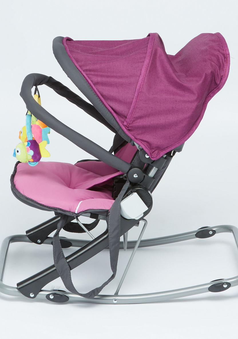 Juniors Volcano Baby Rocker with Toy Bar-Infant Activity-image-1