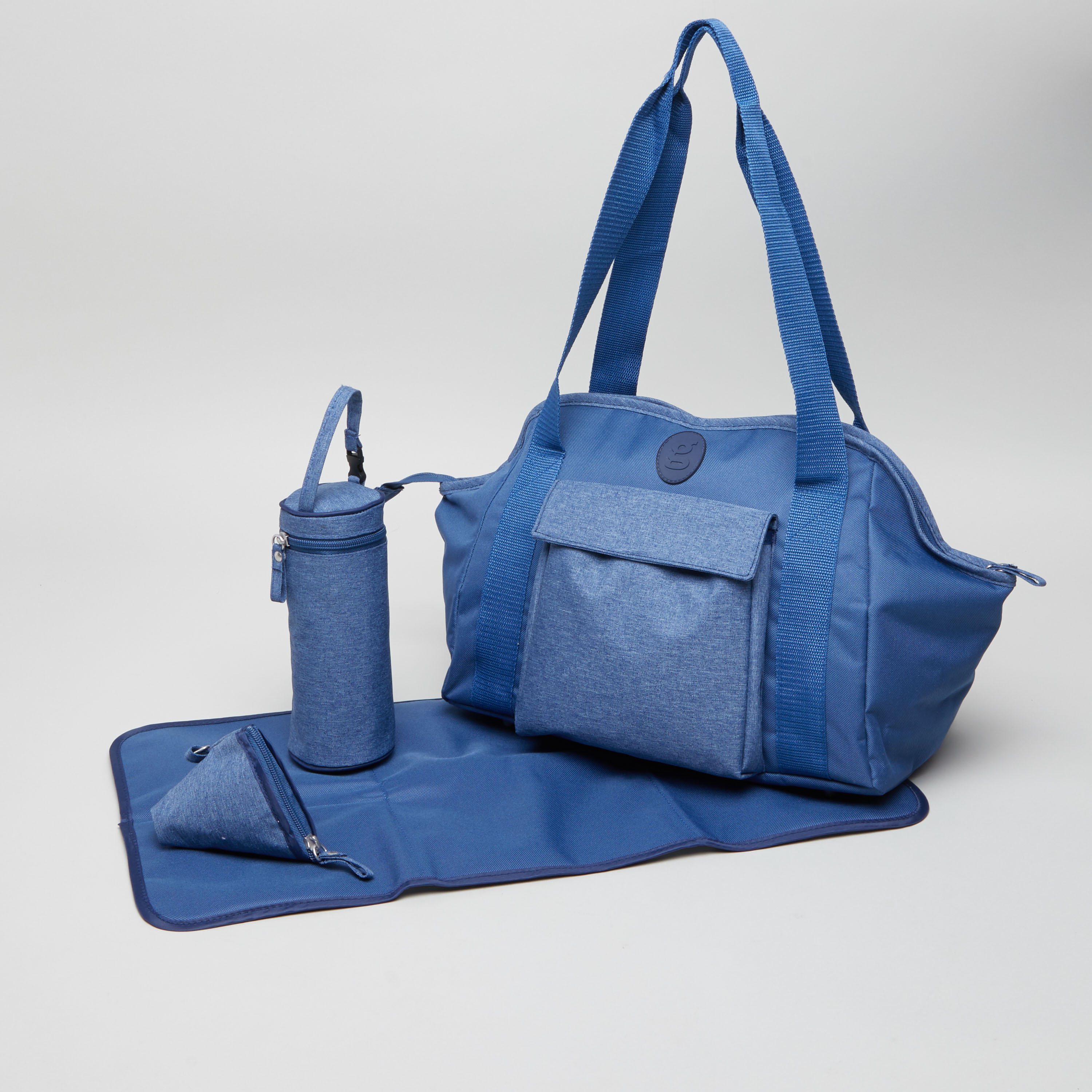 Denim best sale changing bag