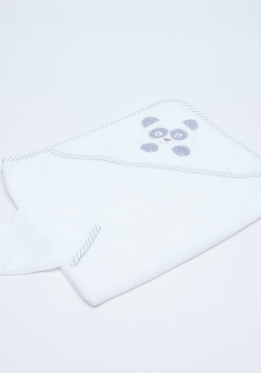 Juniors Embroidered Towel with Hood and Mittens-Towels and Flannels-image-0