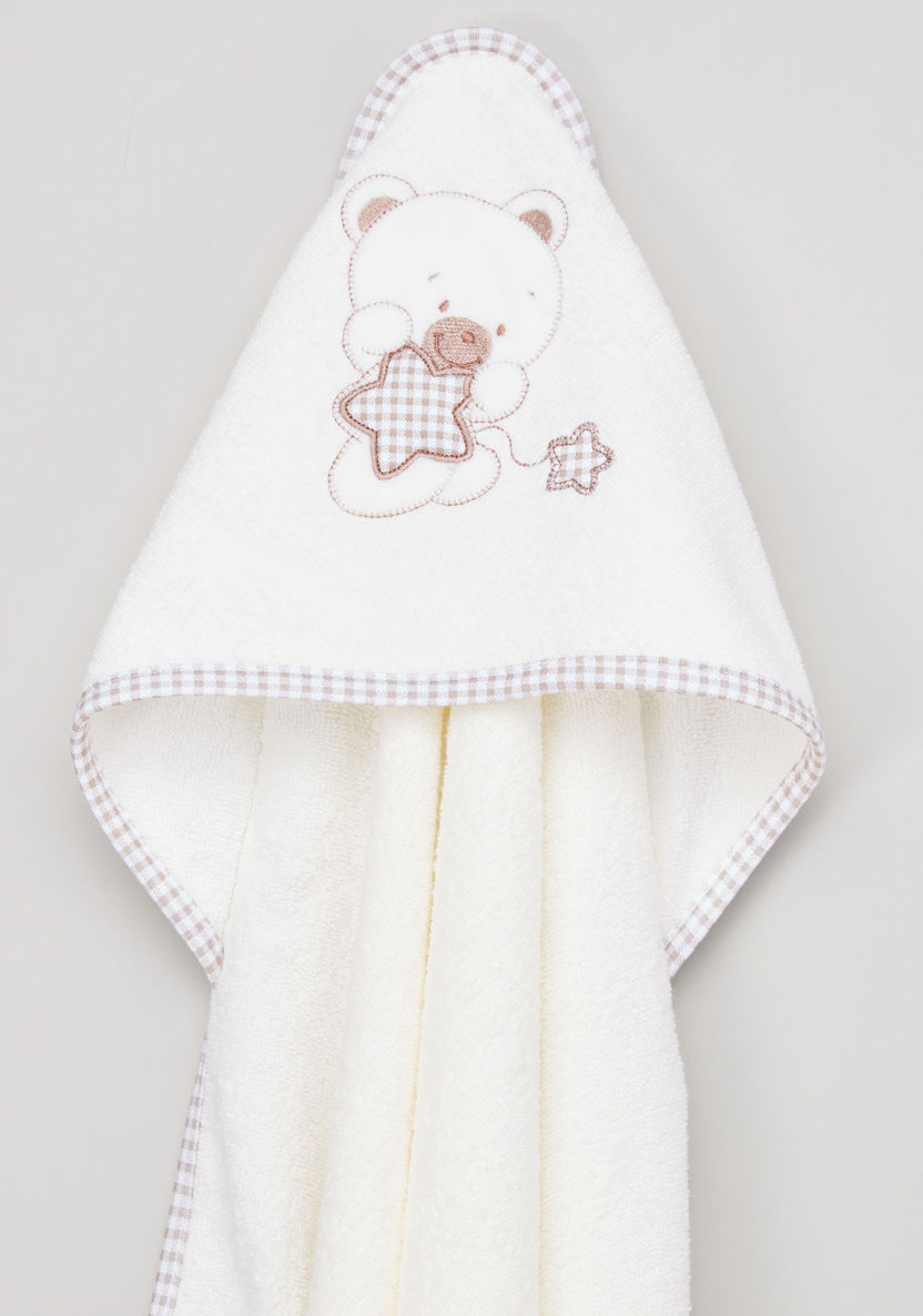Juniors Textured Hooded Towel with Mitten-Towels and Flannels-image-2