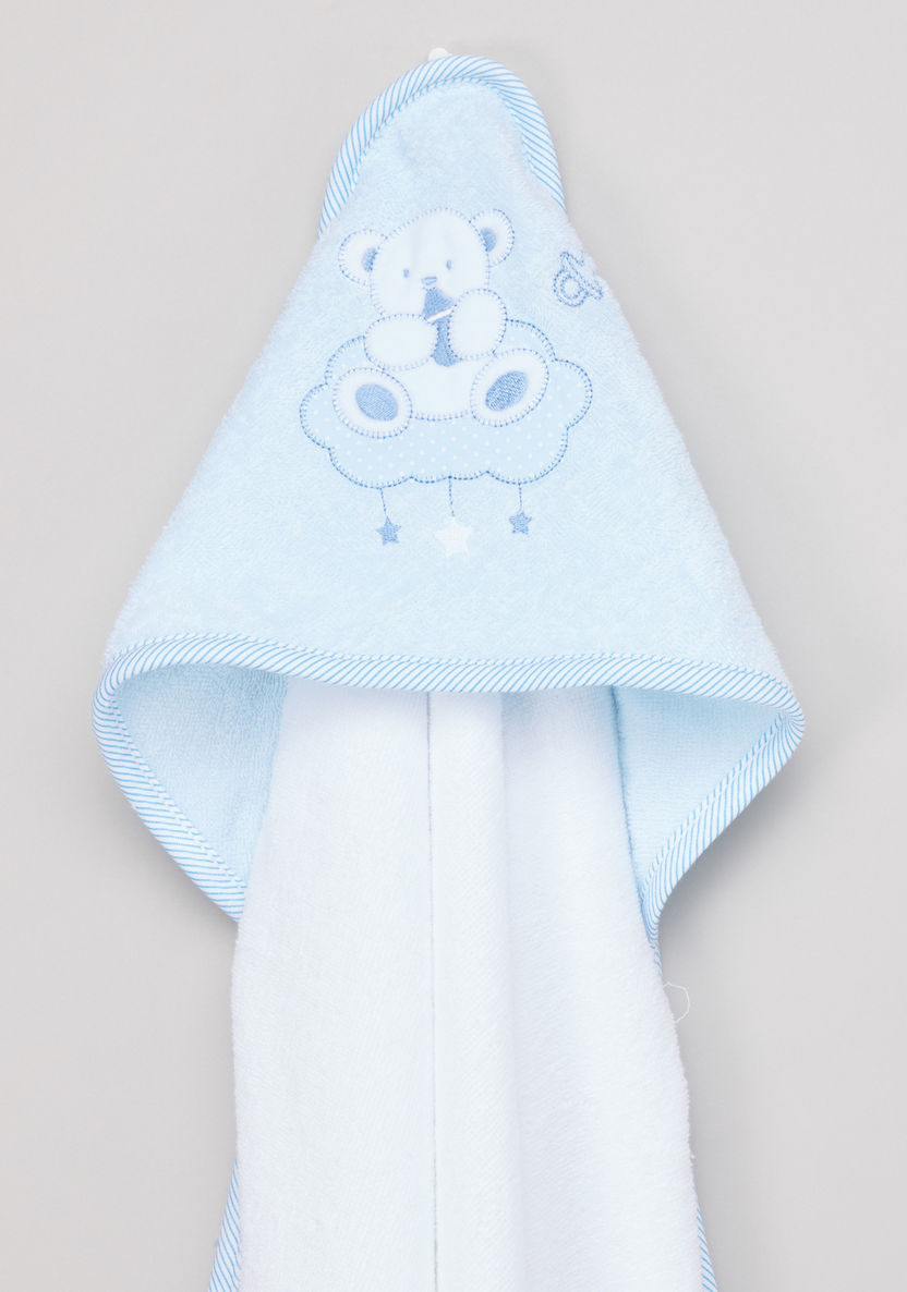 Juniors Textured Hooded Towel and Mittens Set-Towels and Flannels-image-2