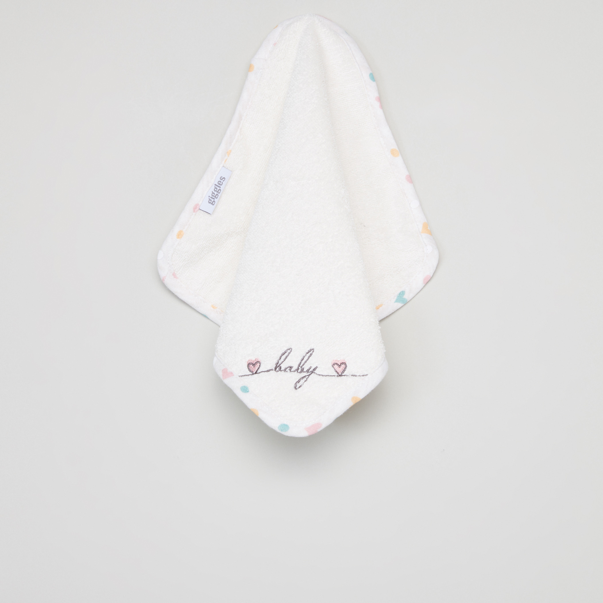 Giggles Hooded Towel with Wash Cloth-baby-bathandcare-towels-image-5