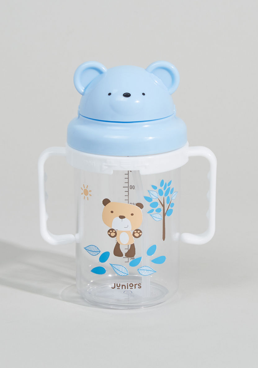 Juniors Printed Spout Cup with Brush-Mealtime Essentials-image-0