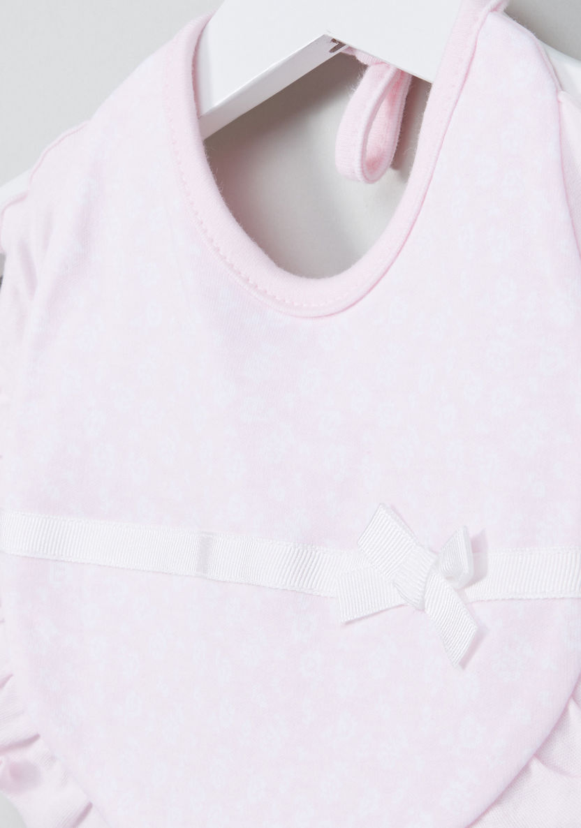 Juniors Bib with Bow Applique and Frill Detail-Accessories-image-1