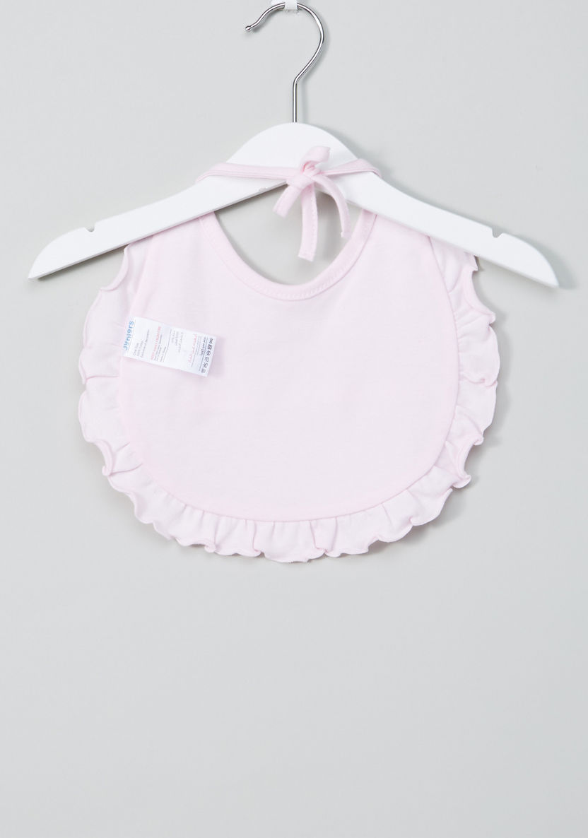 Juniors Bib with Bow Applique and Frill Detail-Accessories-image-2