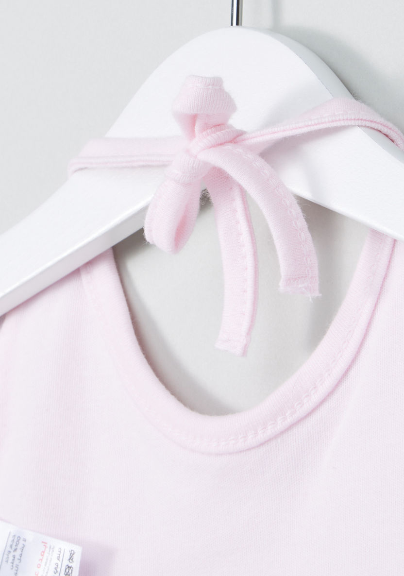 Juniors Bib with Bow Applique and Frill Detail-Accessories-image-3