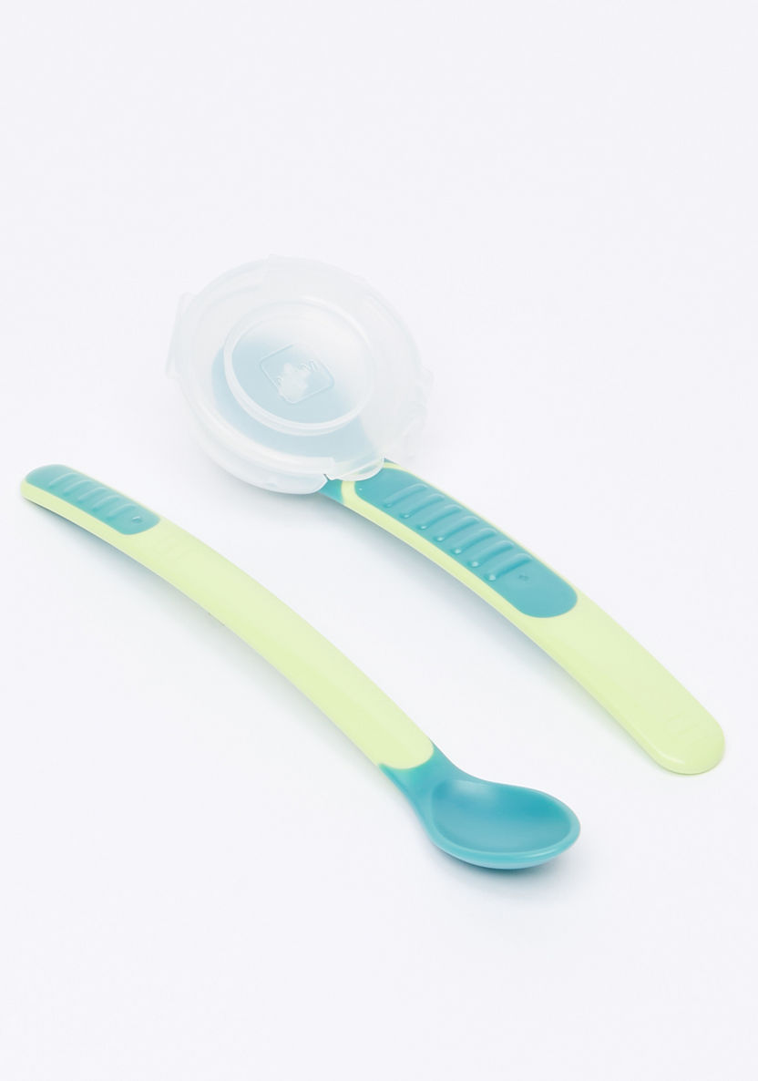 MAM Heat Sensitive Spoon and Cover - Set of 2-Mealtime Essentials-image-0