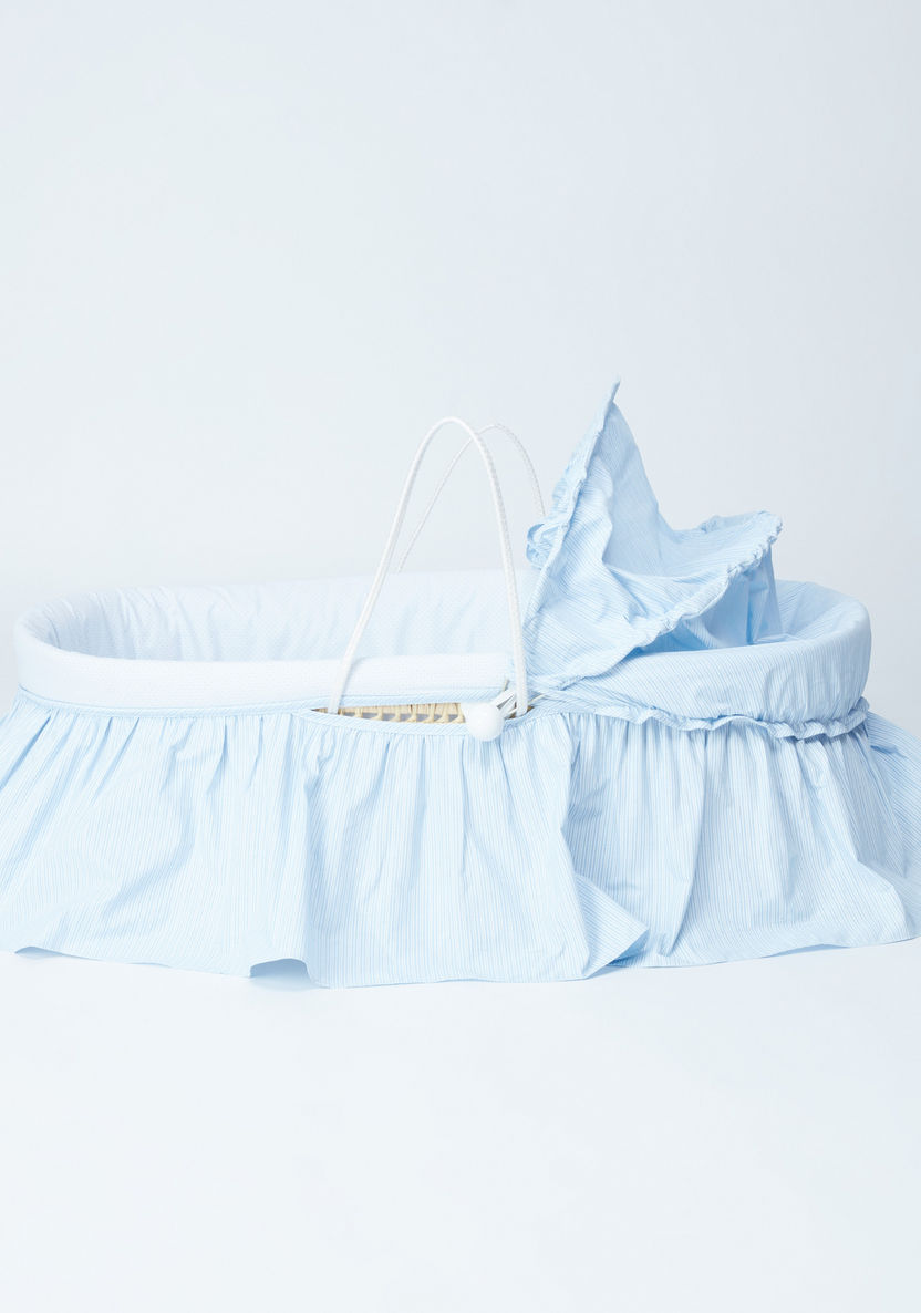 Juniors Printed Baby Basket with Canopy-Moses Baskets-image-1