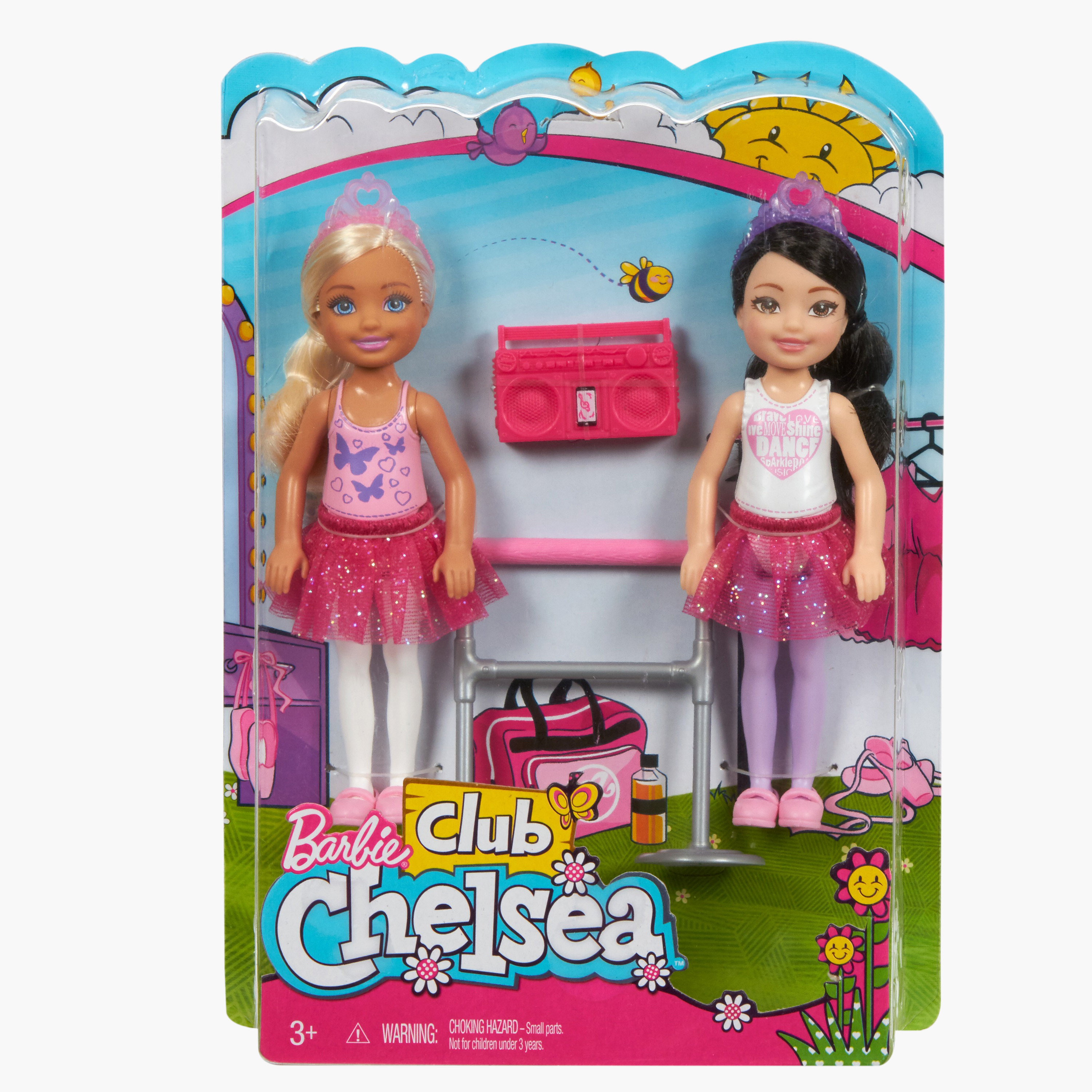 Barbie club chelsea online doll and ballet playset