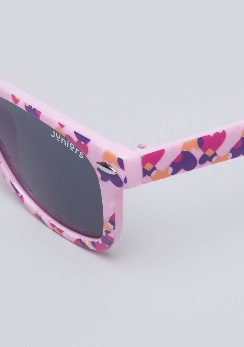 Juniors Printed Full Rim Wayfarer Sunglasses-Sunglasses-image-1