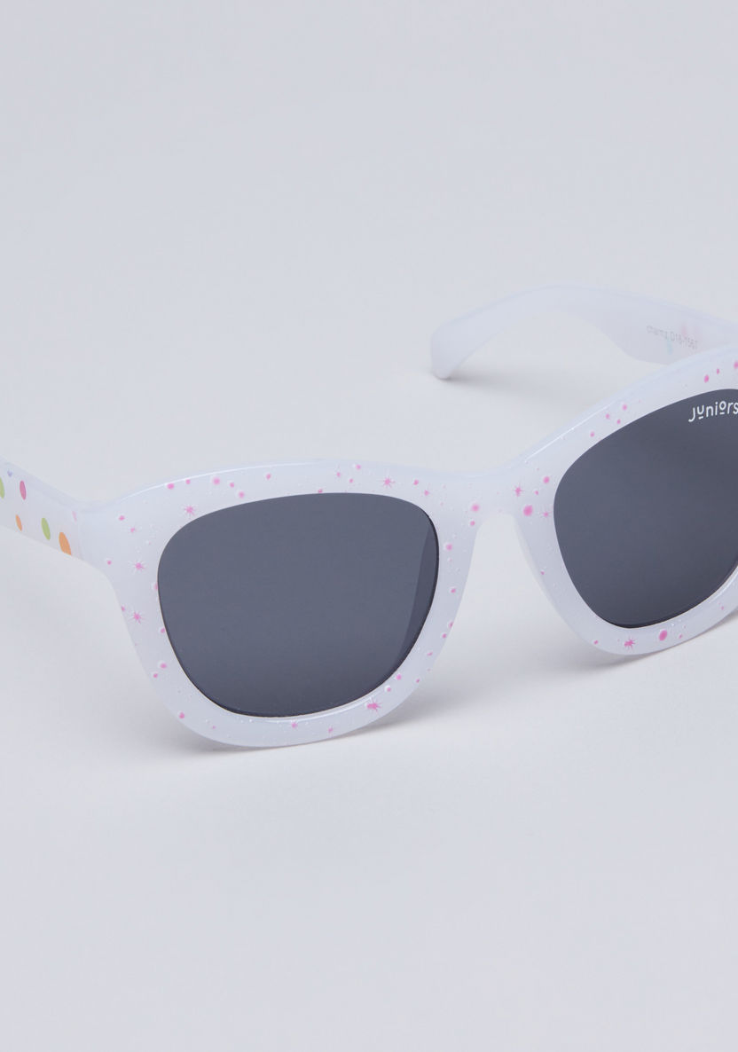 Juniors Abstract Print Sunglasses-Sunglasses-image-0