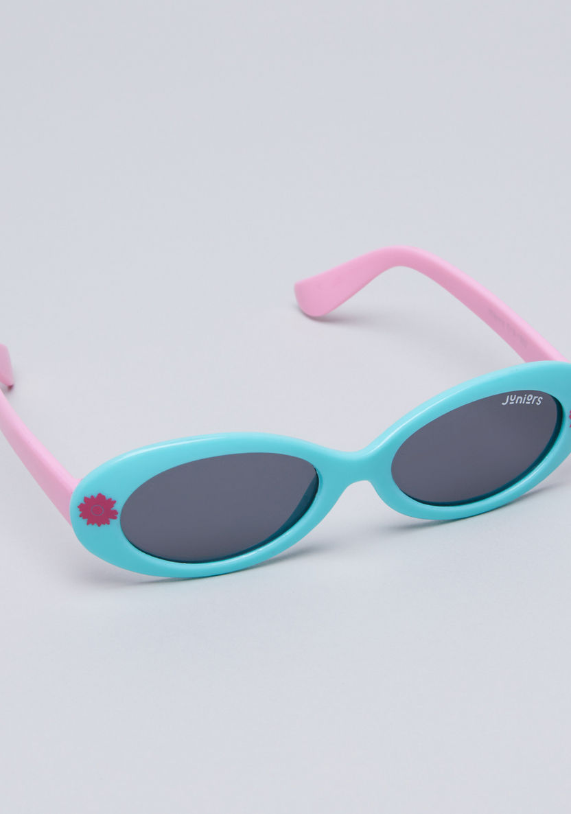 Juniors Printed Oval Sunglasses-Sunglasses-image-0