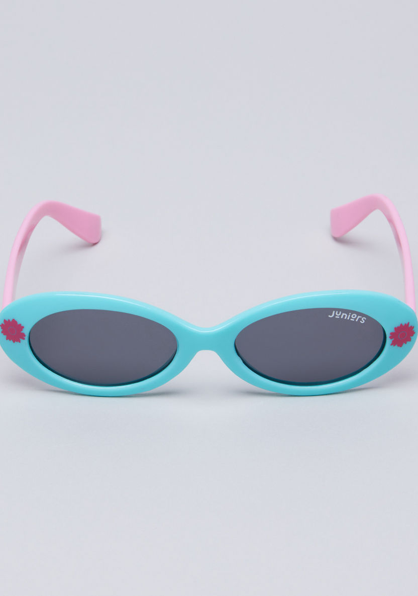 Juniors Printed Oval Sunglasses-Sunglasses-image-1