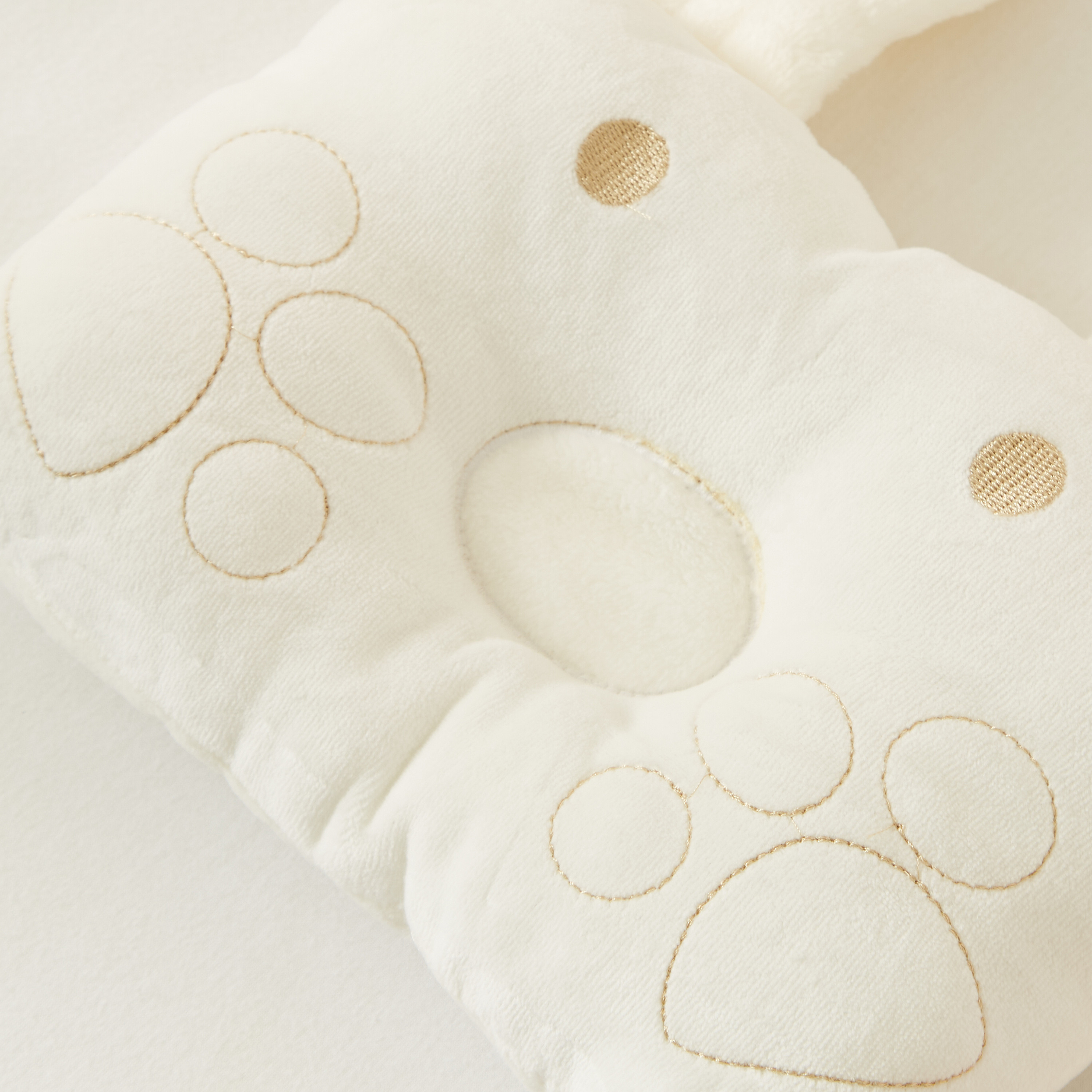 Juniors Bunny Shaped Pillow with Embroidery and Applique Detail-baby-nursery-babybedding-image-3