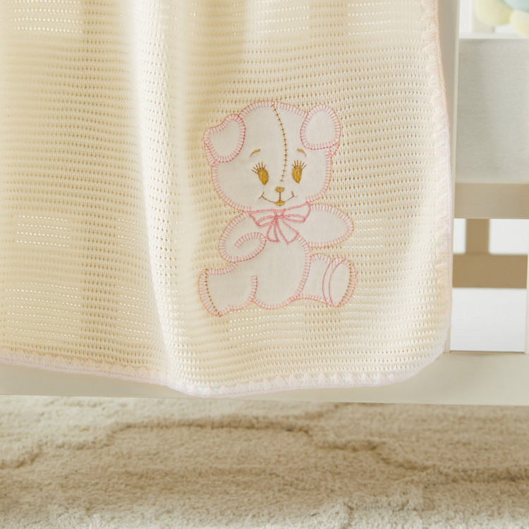 Juniors Teddy Embroidered Shawl
