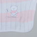 Juniors Striped Shawl Scarf with Bear Applique - 100x100 cms-Blankets and Throws-thumbnail-2