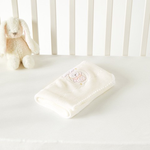 Juniors Rabbit Applique Shawl - 100x100 cms-baby-nursery-blanketsandswaddles-blanketsandquilts-image-4