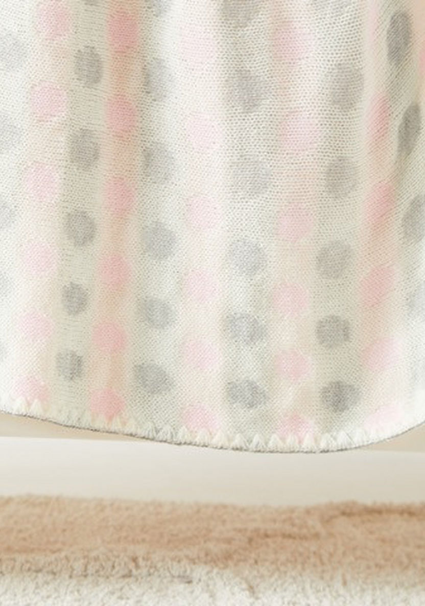 Juniors Dot Printed Shawl-Blankets and Throws-image-2